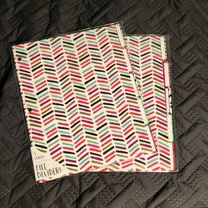 2 five count binder dividers (10 binder dividers)